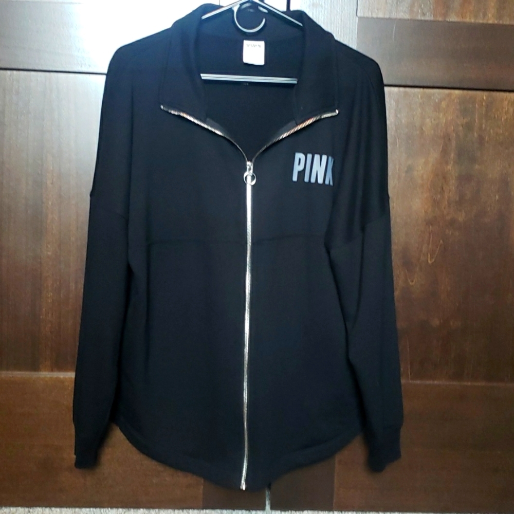 PINK Black Womens Hoodie - Lose Fit